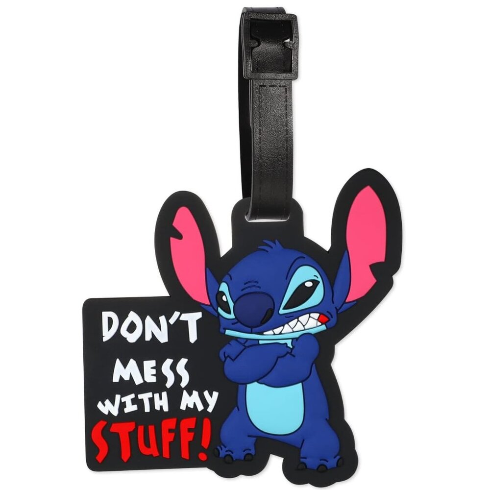 Stitch “Don’t Mess With My Stuff” Luggage Tag Backpack Bag Tag